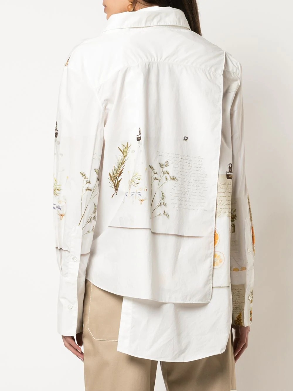 Botanical Journal deconstructed layered shirt - 4