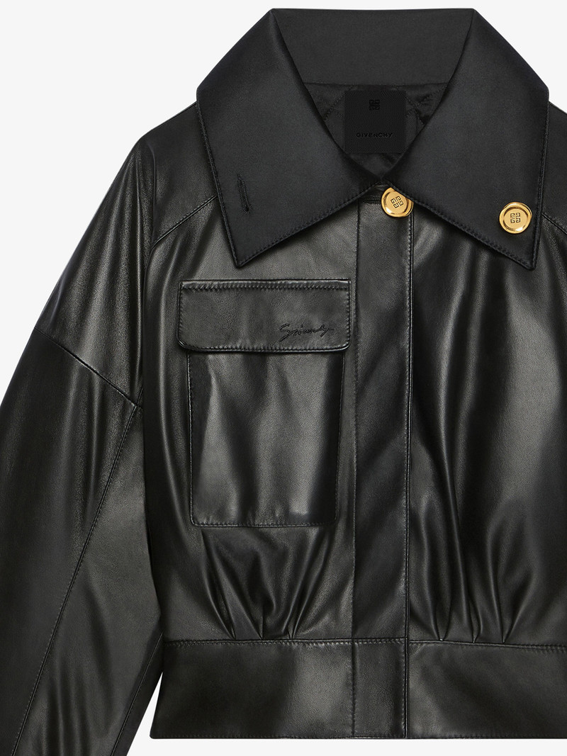 Givenchy JACKET IN NAPPA WITH ADJUSTABLE COLLAR outlook