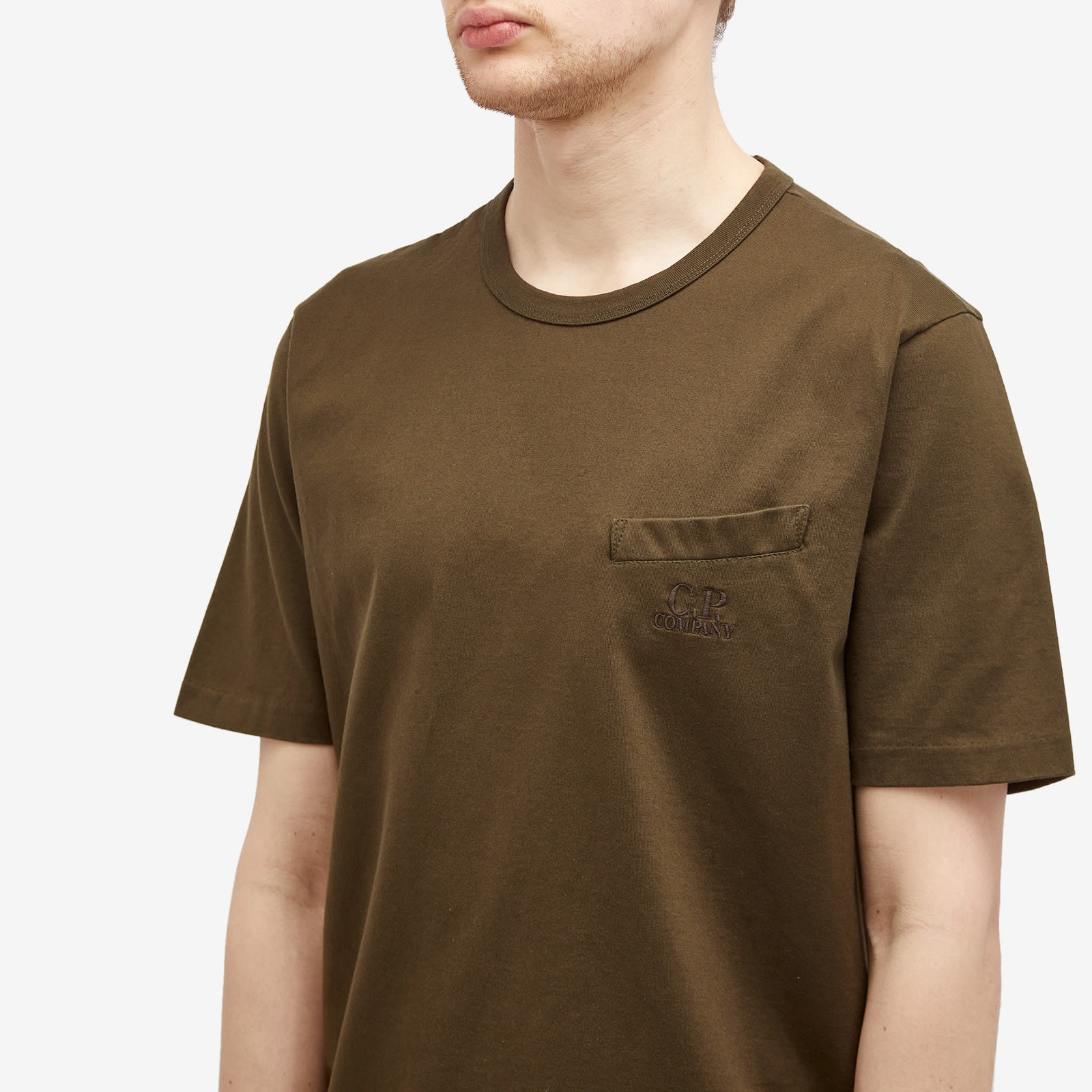 C.P. Company 30/2 Mercerized Jersey Twisted Pocket T-Shirt - 5