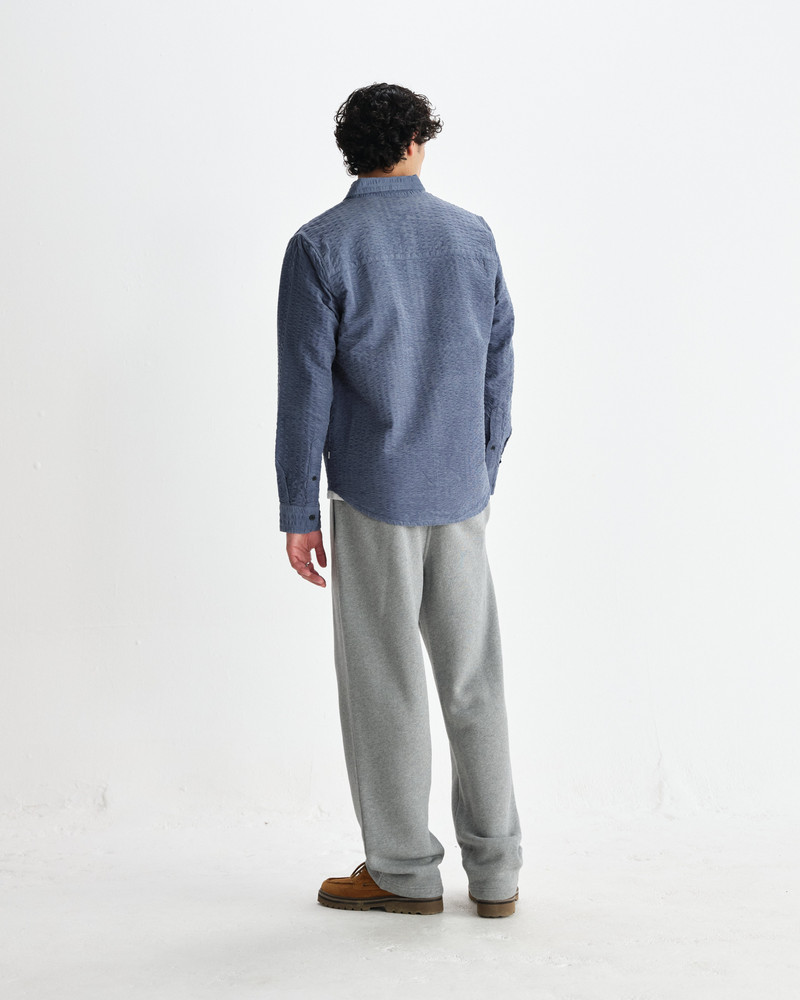 Shelly - Blue Seersucker Corduroy Shirt 6
