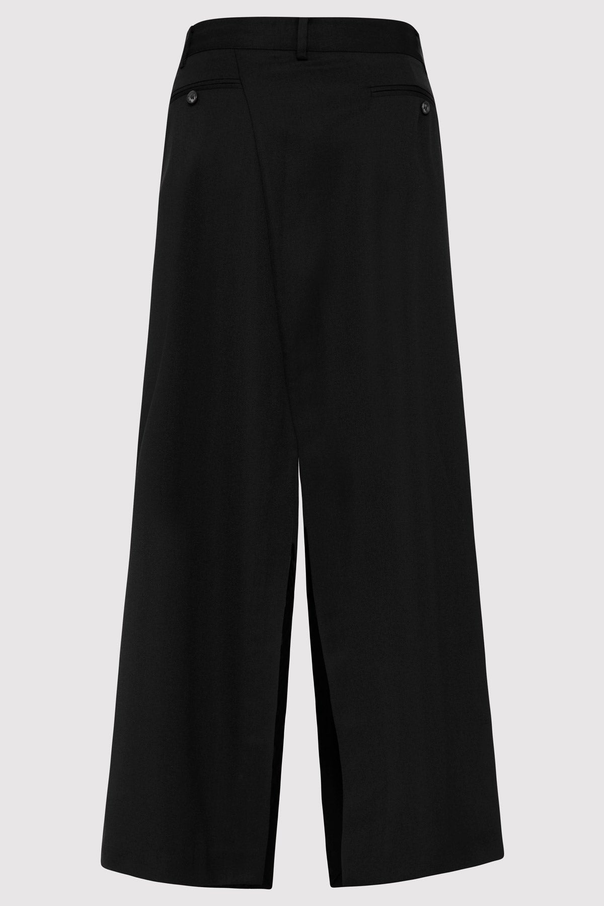 Deconstructed Waist Maxi Skirt - Black - 7