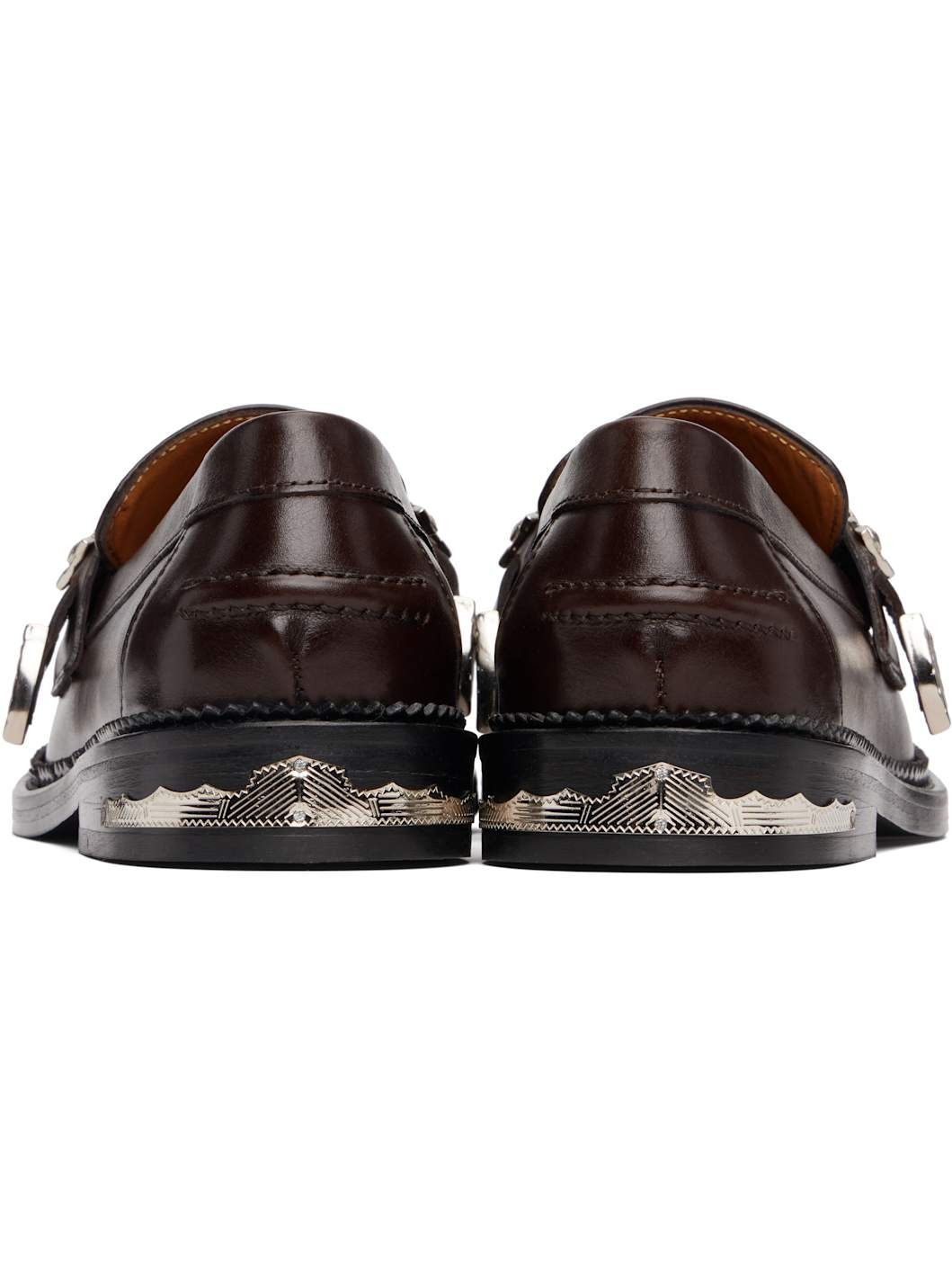 SSENSE Exclusive Brown Detail Loafers - 2