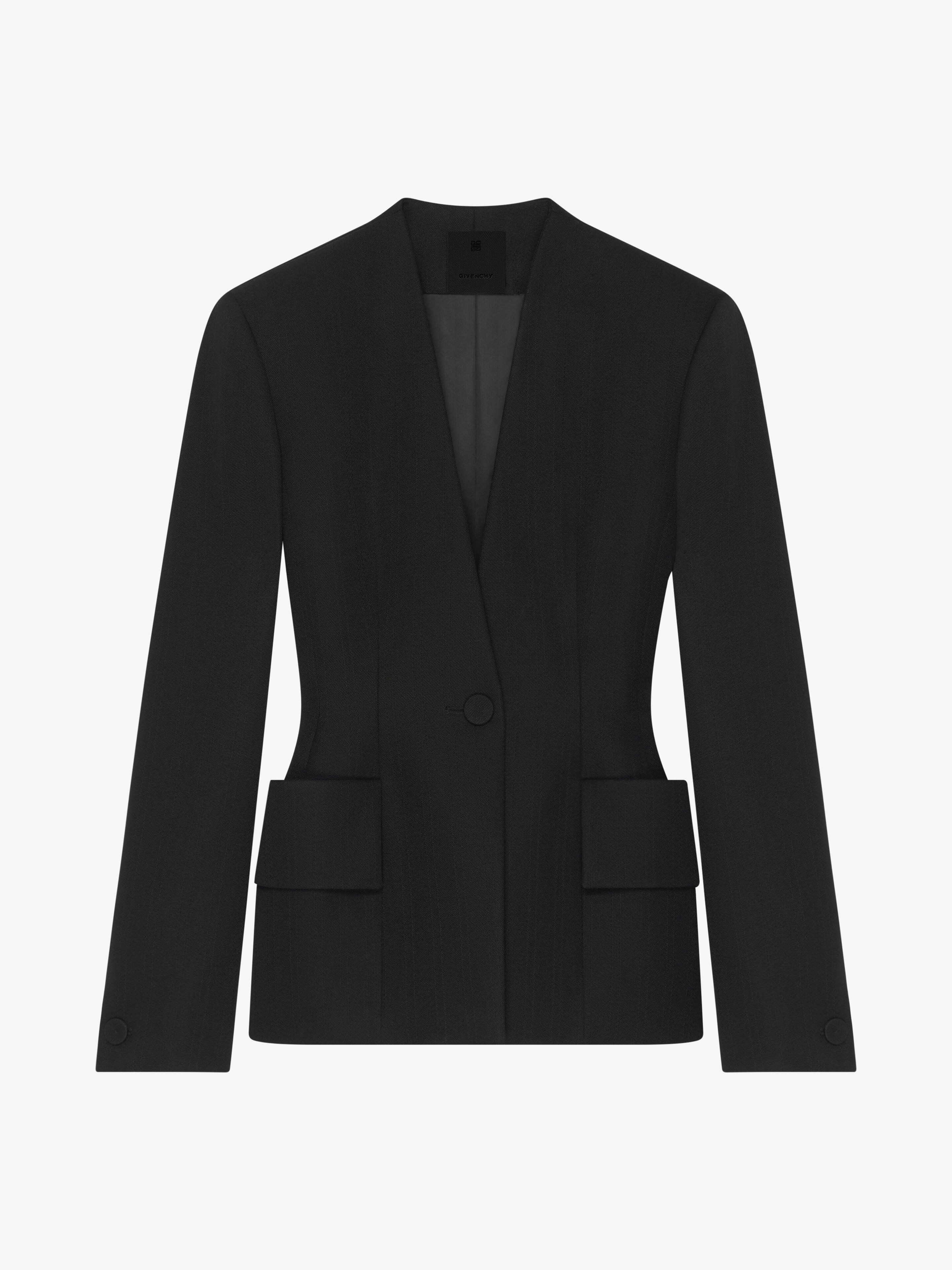 FITTED JACKET IN WOOL - 1