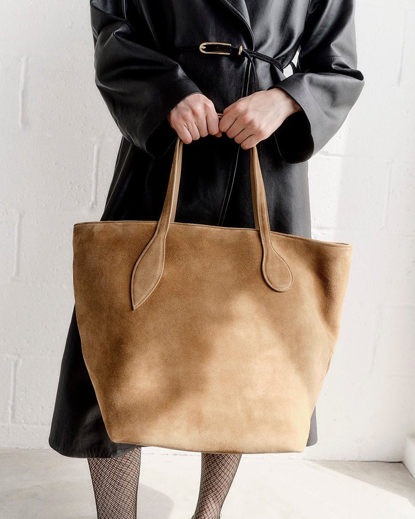 SPROUT TOTE BEIGE SUEDE - 2