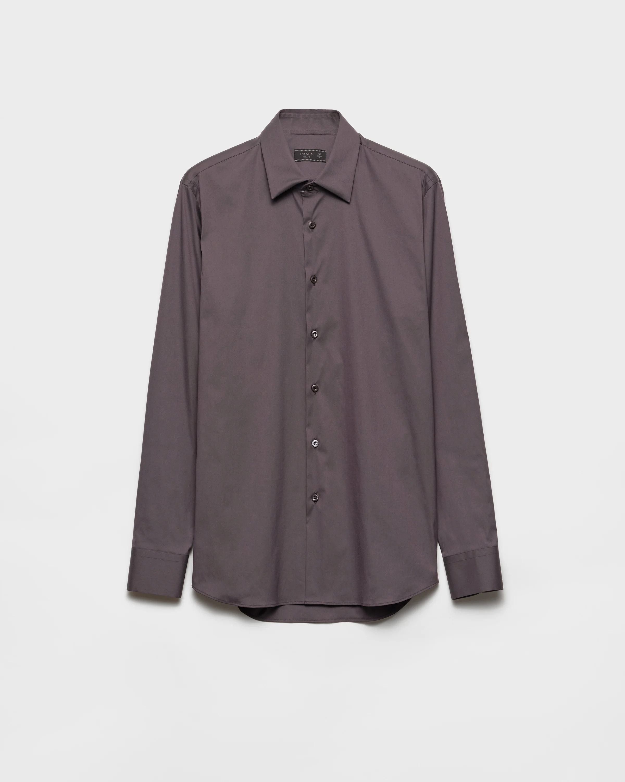 Stretch cotton shirt - 1