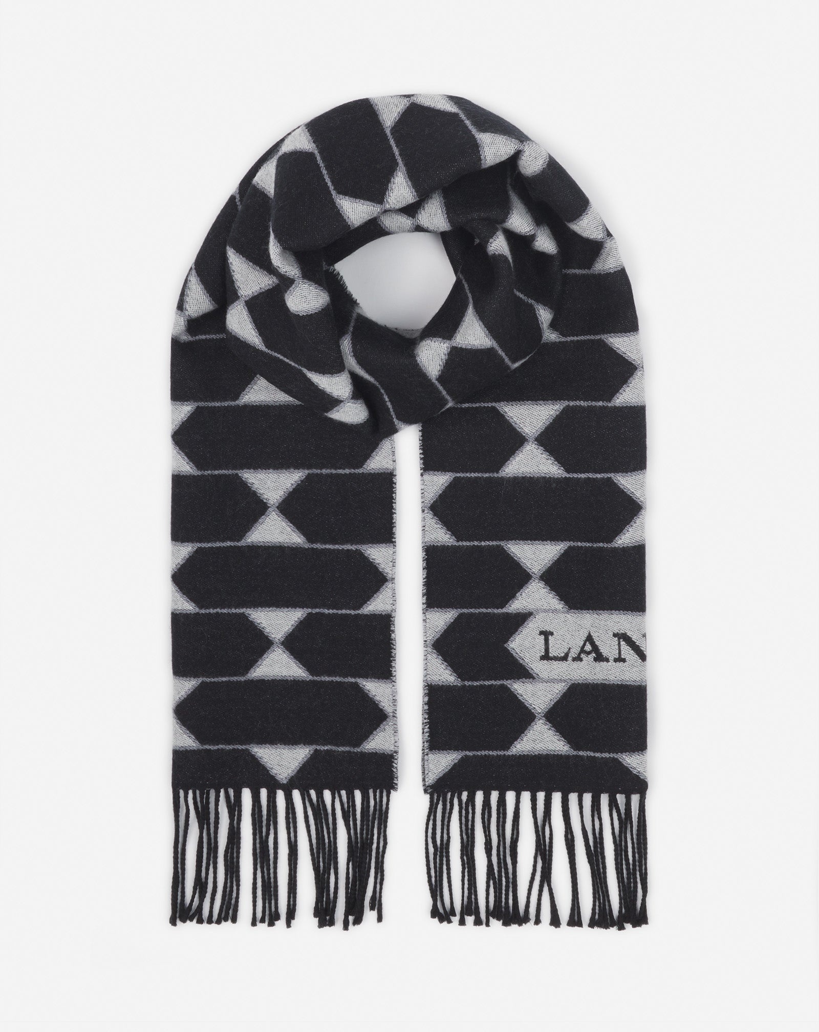 TWO-TONE WOOL SCARF - 4