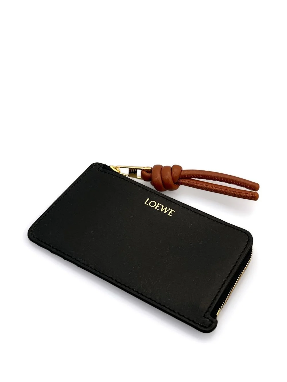 Knot leather card case - 1