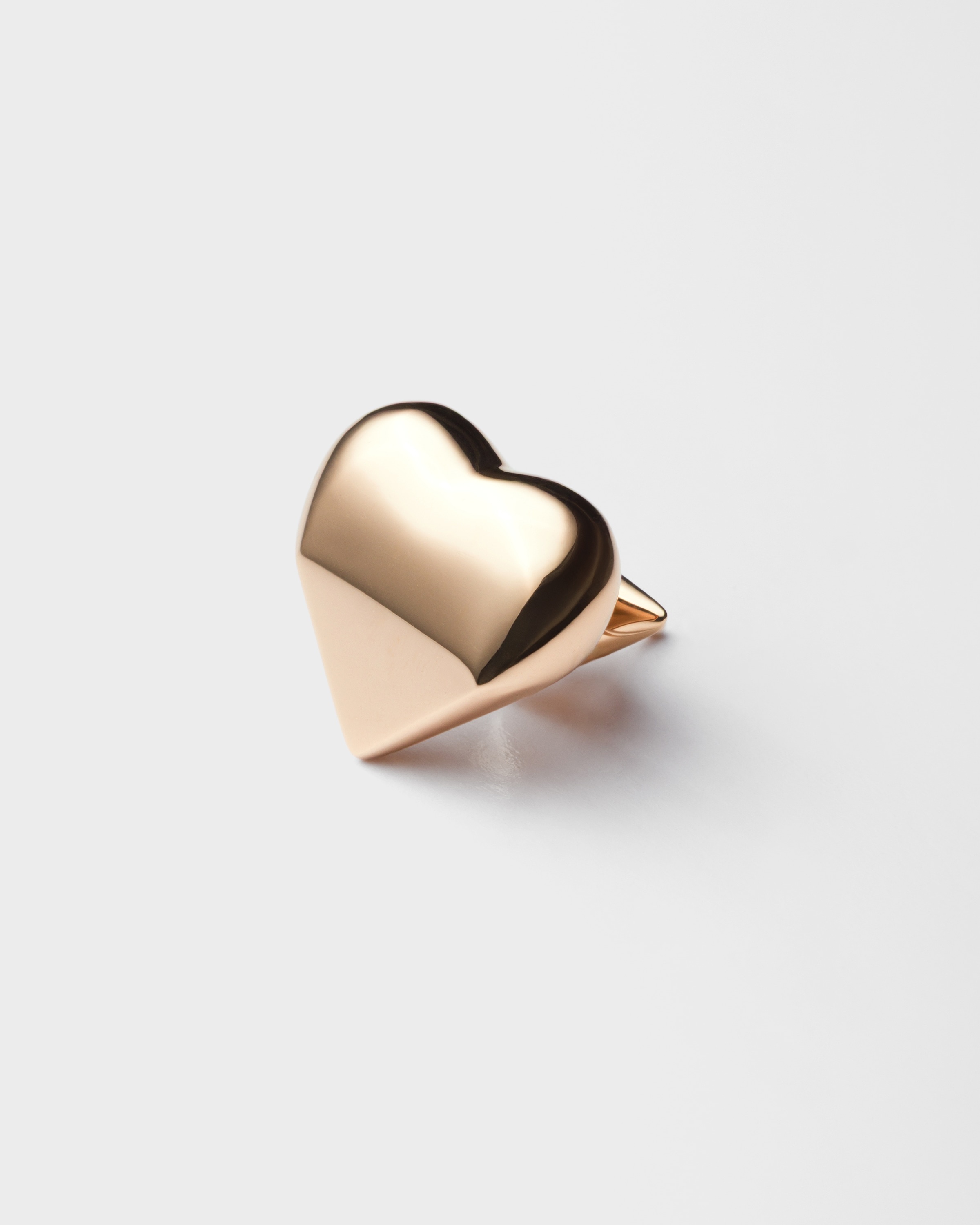 Eternal Gold Nano Heart single earring in pink gold - 2