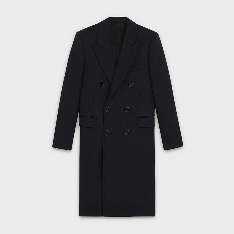 DOUBLE-BREASTED CHESTERFIELD COAT IN WOOL 1