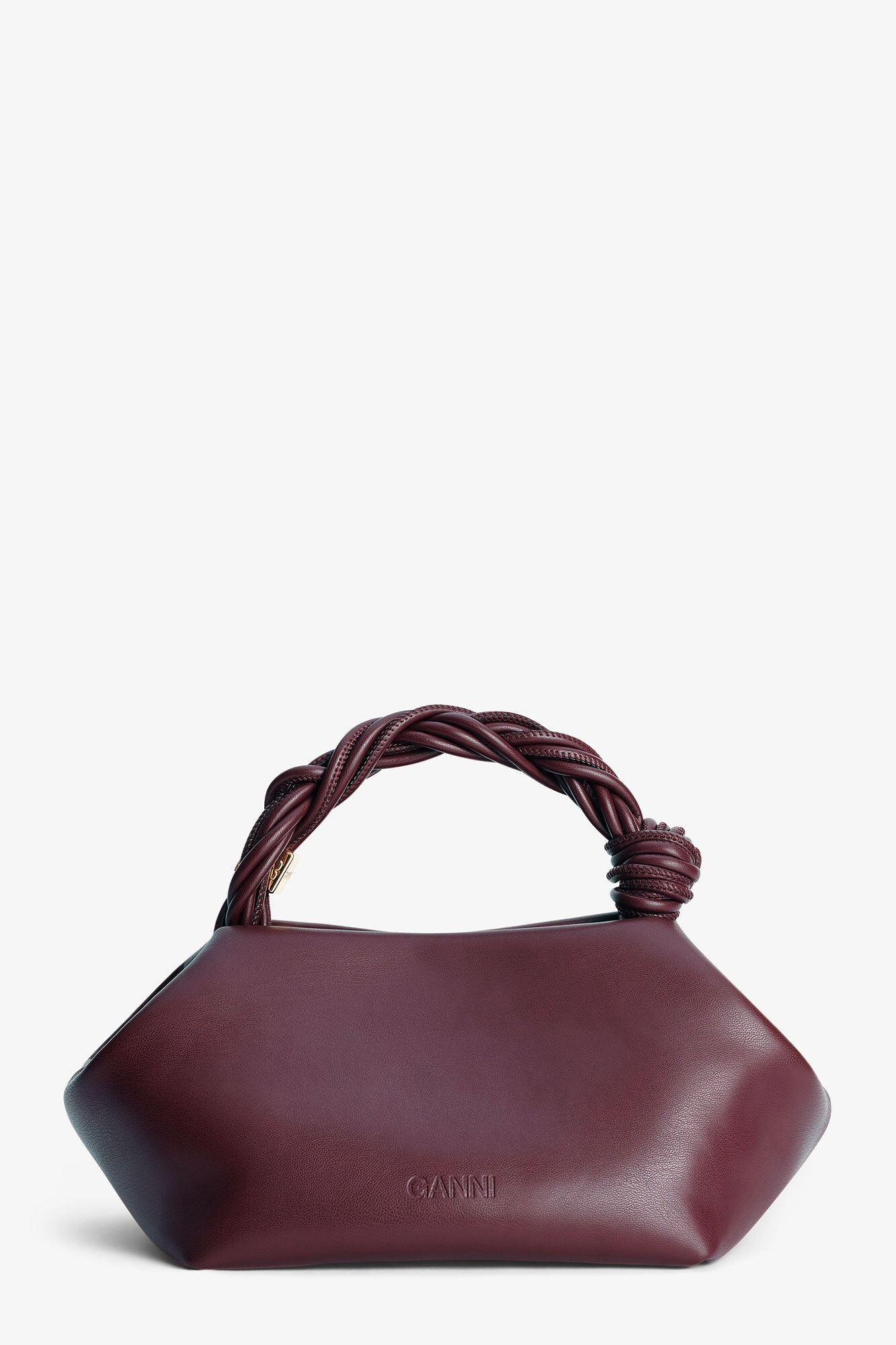 BURGUNDY SMALL GANNI BOU BAG - 2