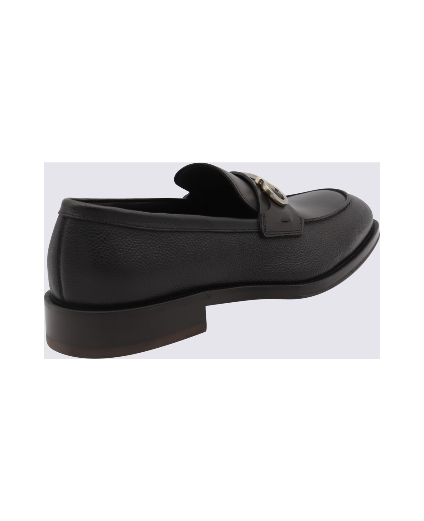 Black Leather Loafers - 2
