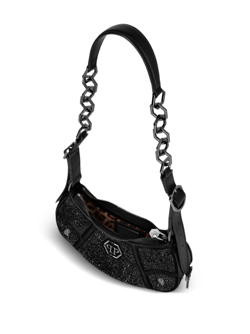 crystal-embellished shoulder bag - 3