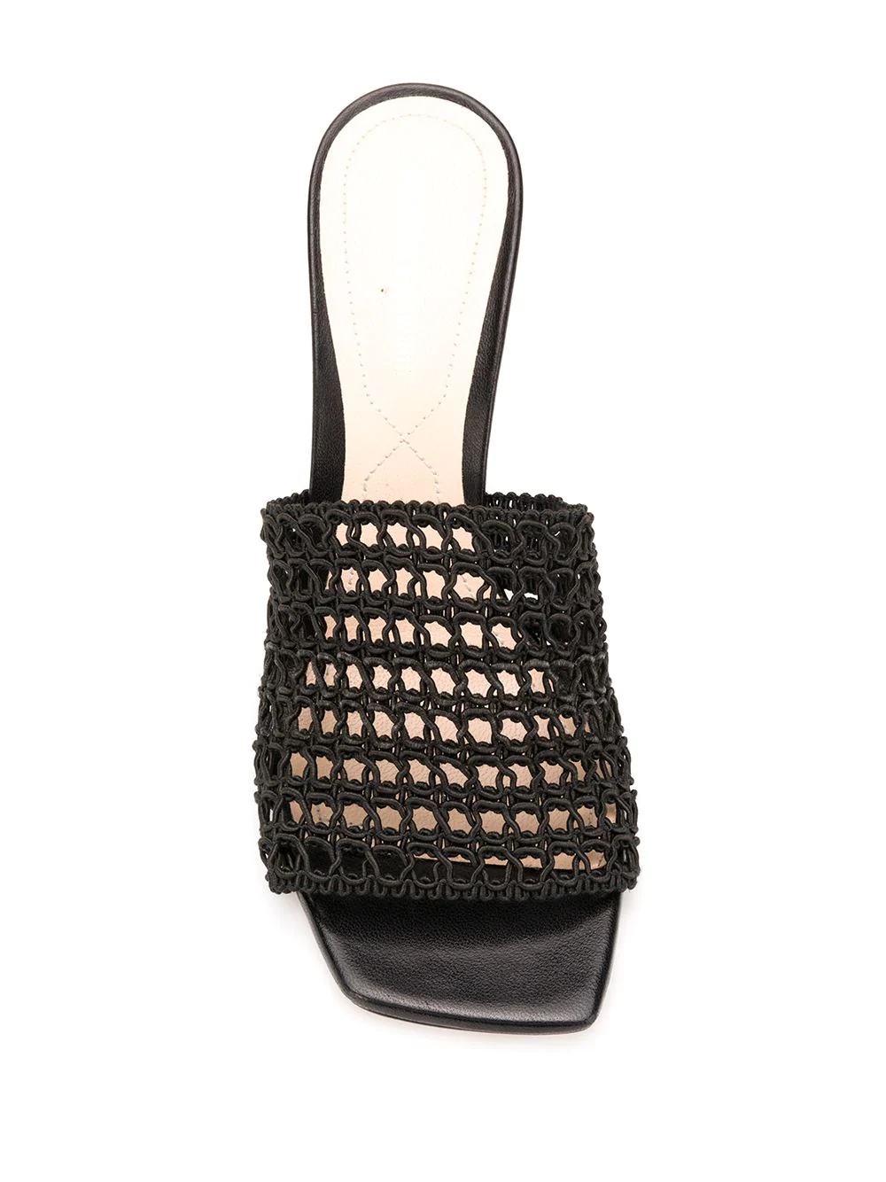 ALBA macramé mules 90mm - 4