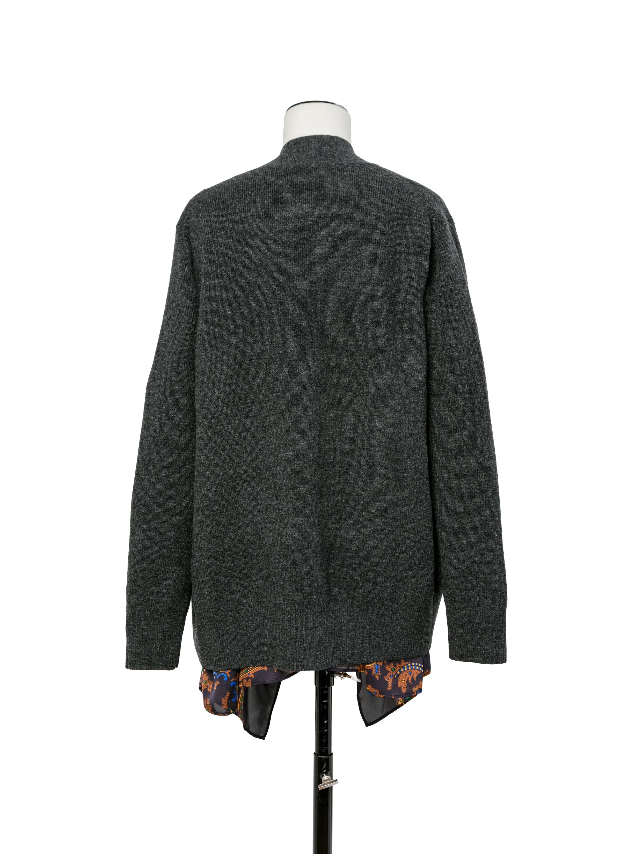 Paisley Print x Wool Knit Cardigan - 3