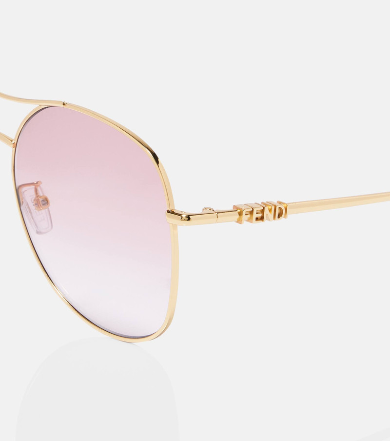FENDI Fendigraphy aviator sunglasses outlook
