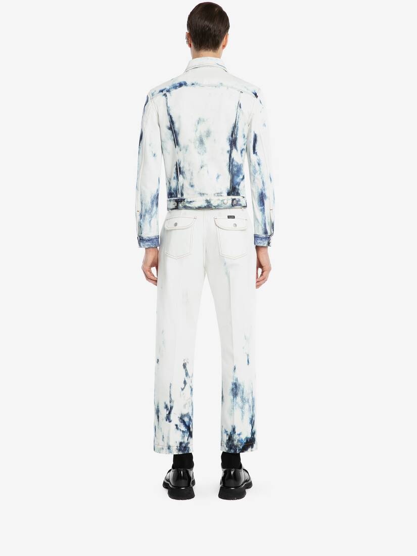 Men's Blue Sky Denim Jacket in Sky Blue - 3