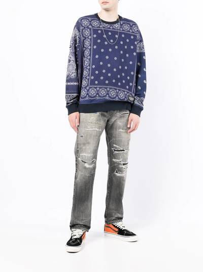 NEIGHBORHOOD patchwork bandana-print sweatshirt outlook