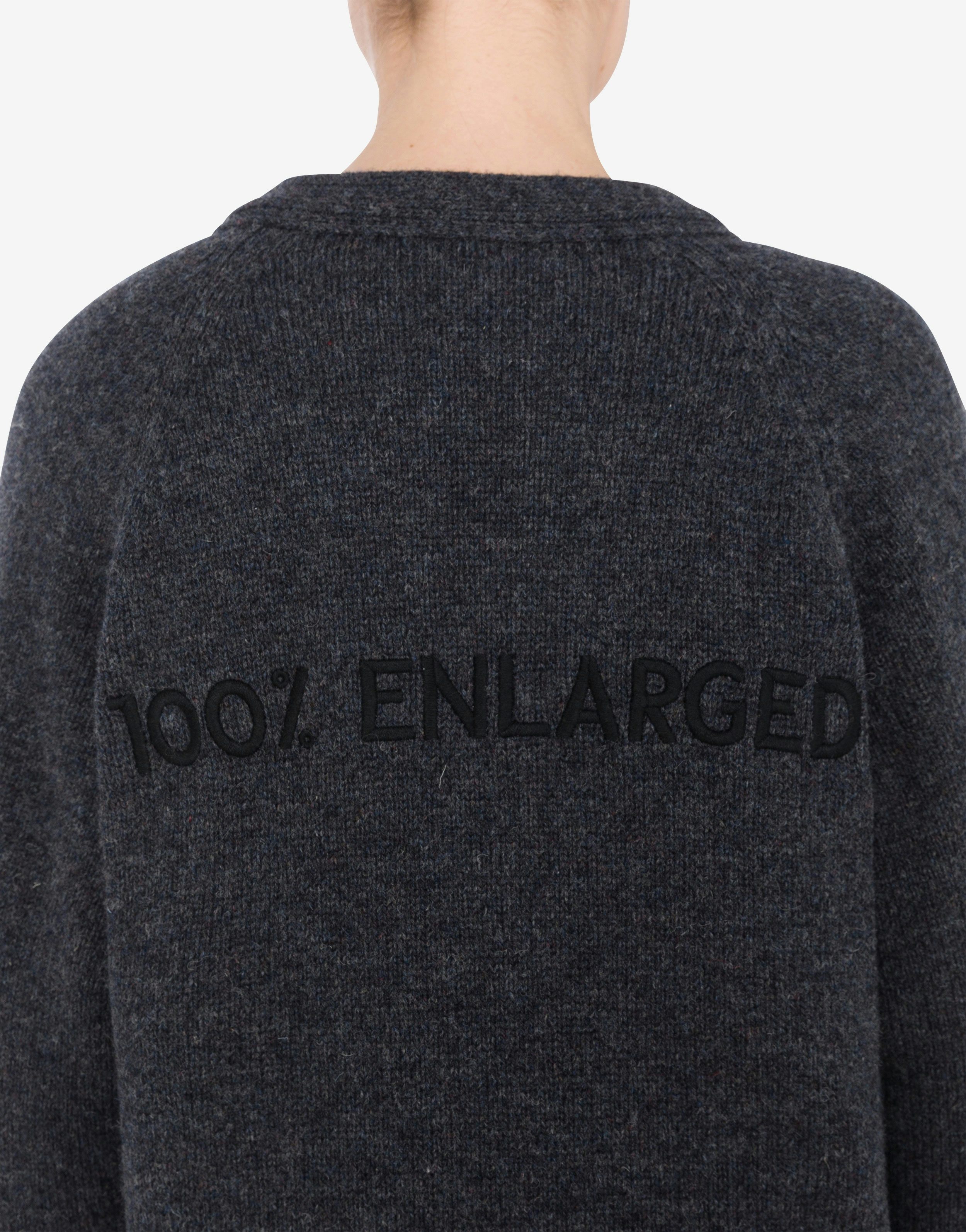 OVERSIZE CARDIGAN IN SHETLAND 100% ENLARGE - 4