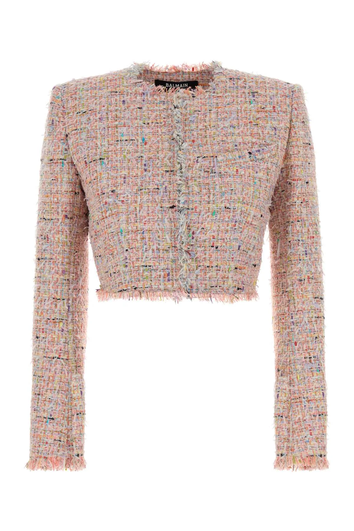 Balmain Women Multicolor Tweed Blazer - 1