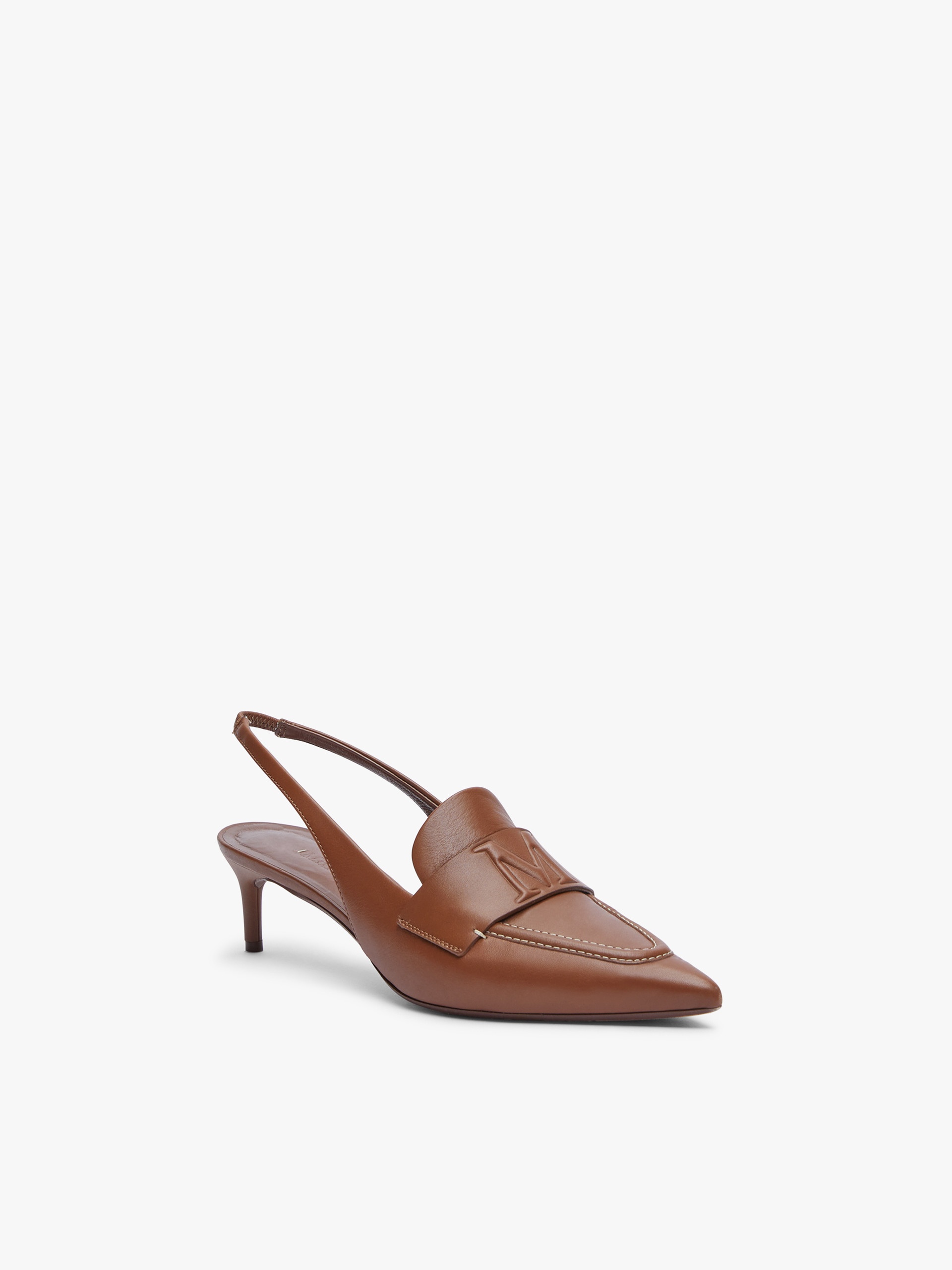 CATY Leather slingbacks - 2
