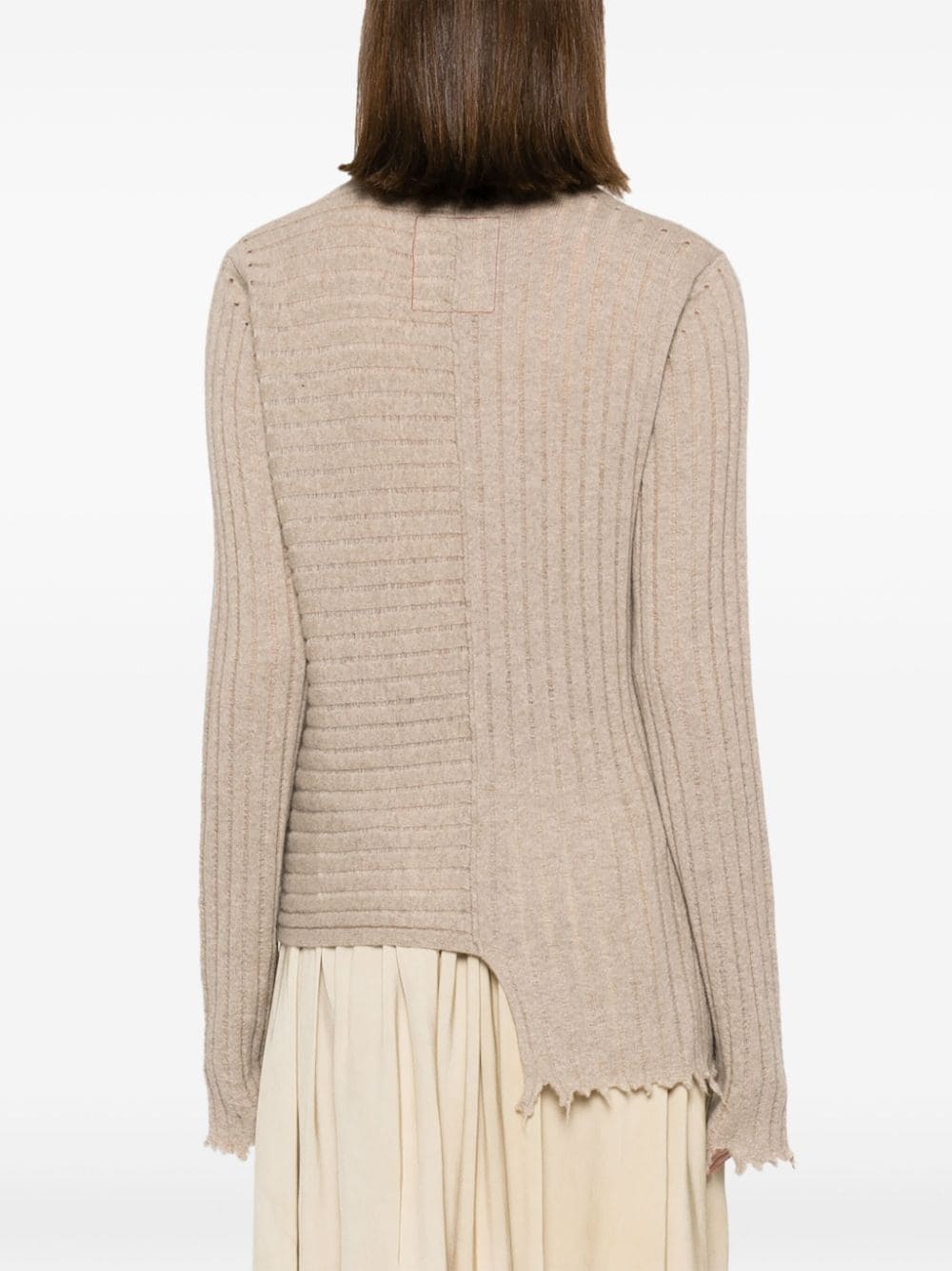asymmetric cashmere jumper - 4