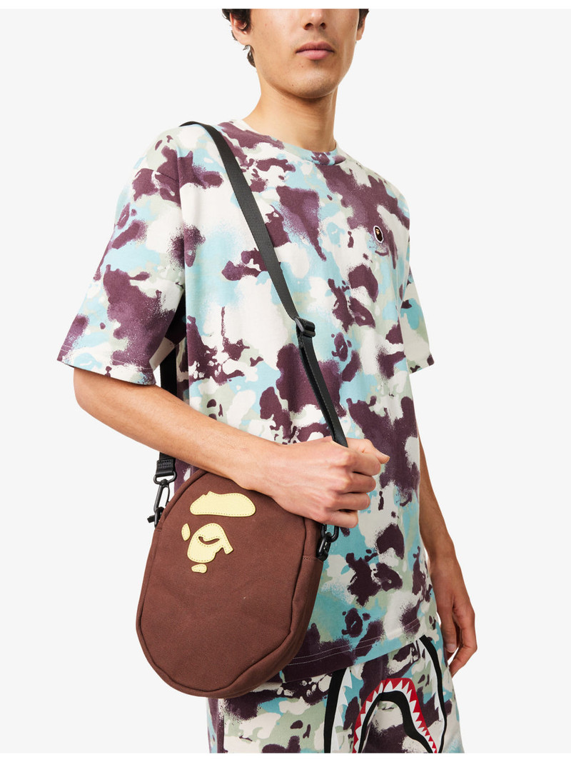 A BATHING APE® Ape Head Cotton Cross-Body Bag outlook