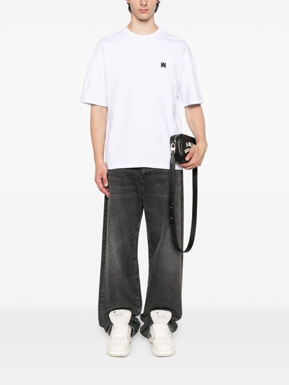logo-embroidered T-shirt - 2