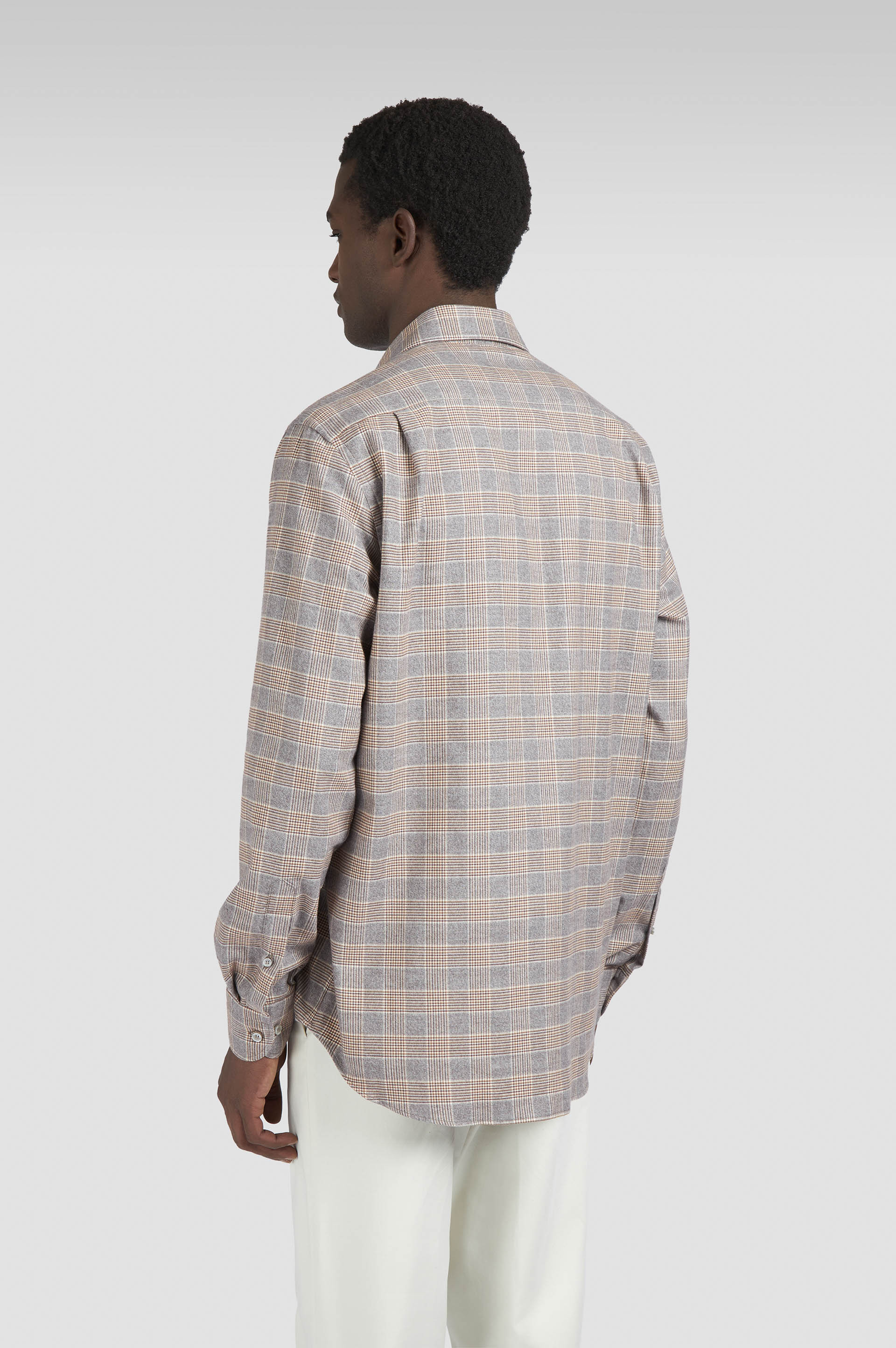 X-SOFT COTTON SHIRT WITH CHECKERED PATTERN - 3