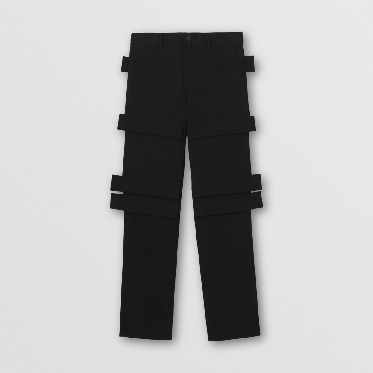 Panel Detail Technical Cotton Cargo Trousers - 1