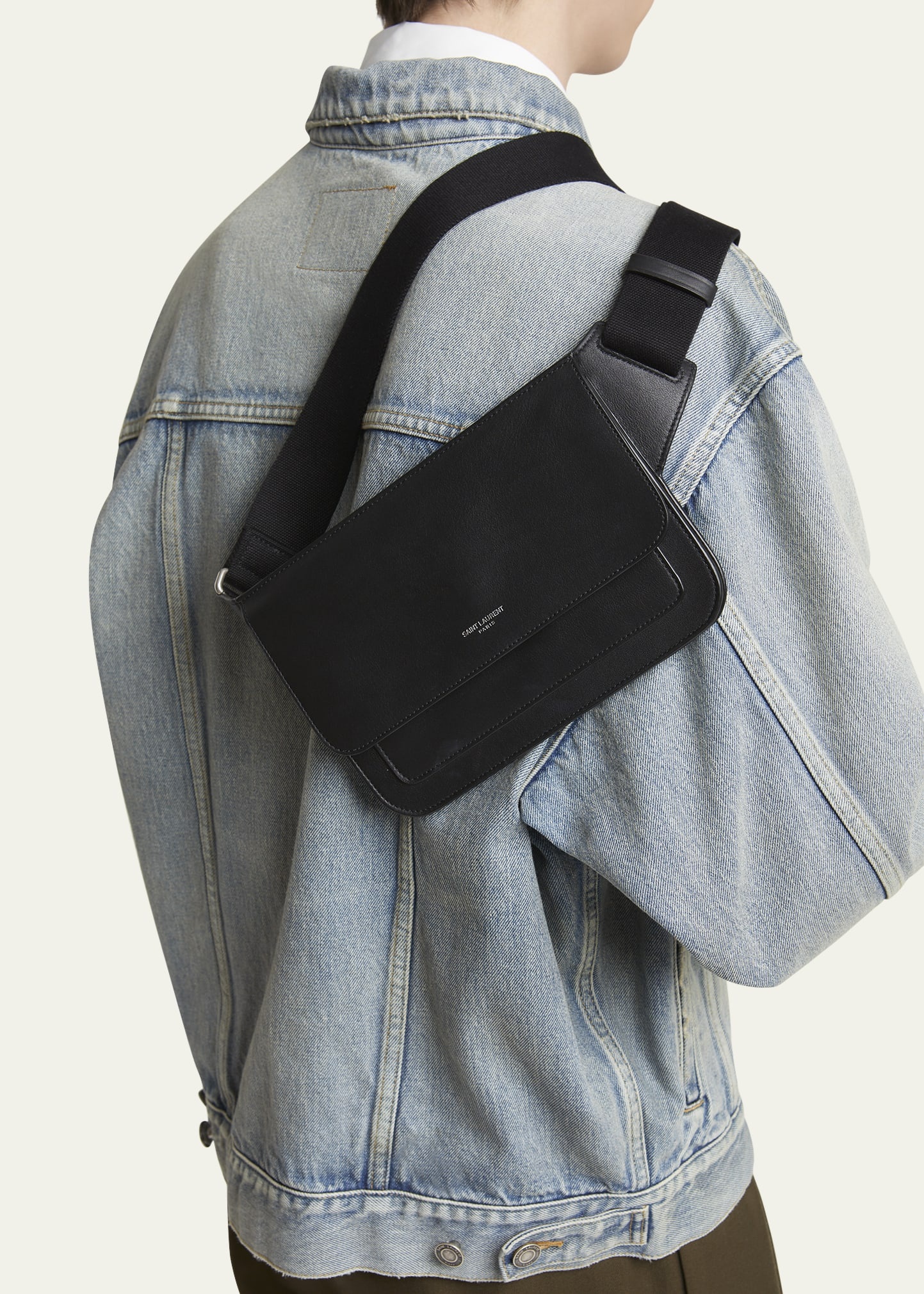Men's New Line Leather Belt Bag - 2