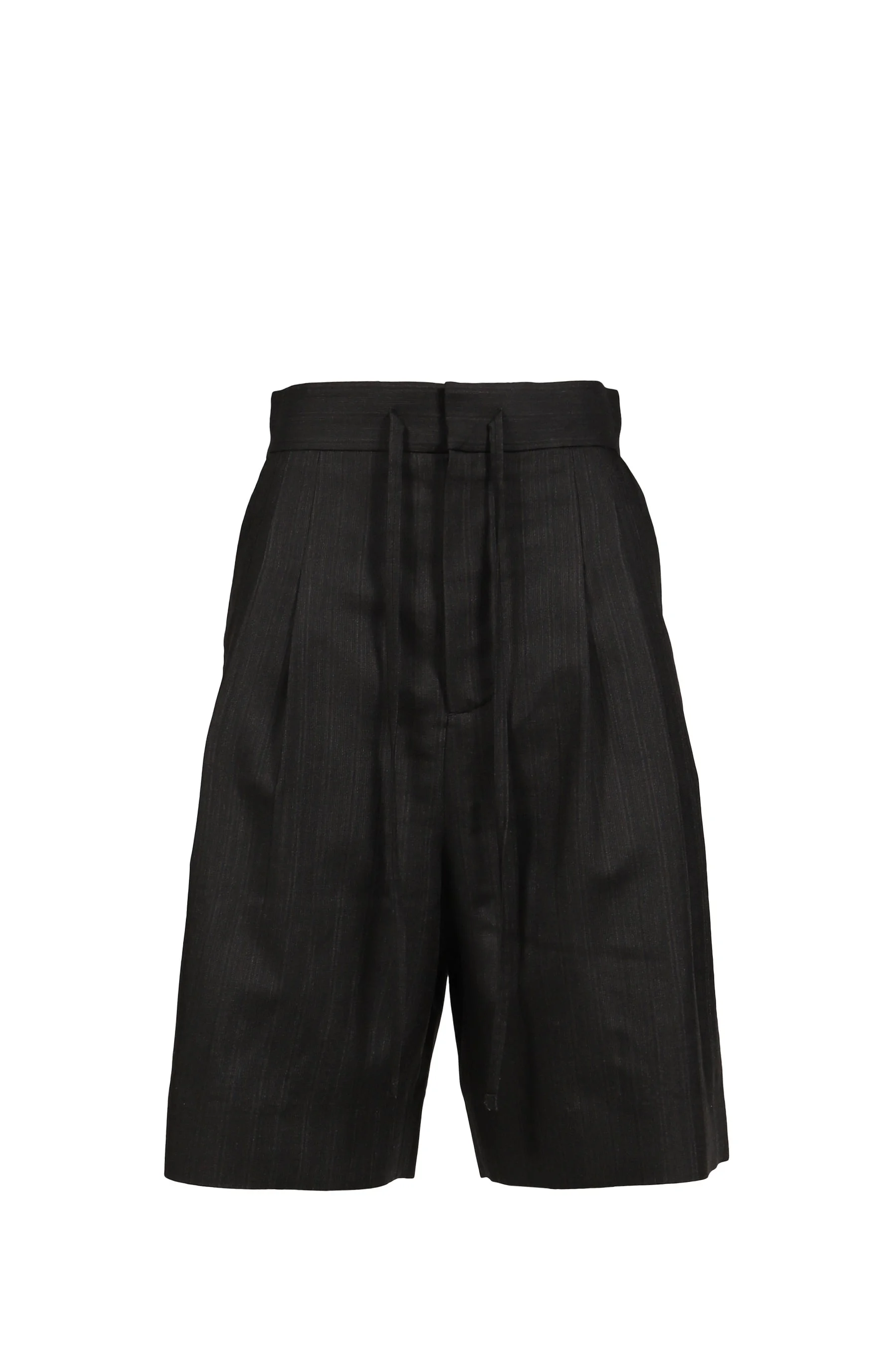 BAGGY SHORTS / BLK STRIPED - 1