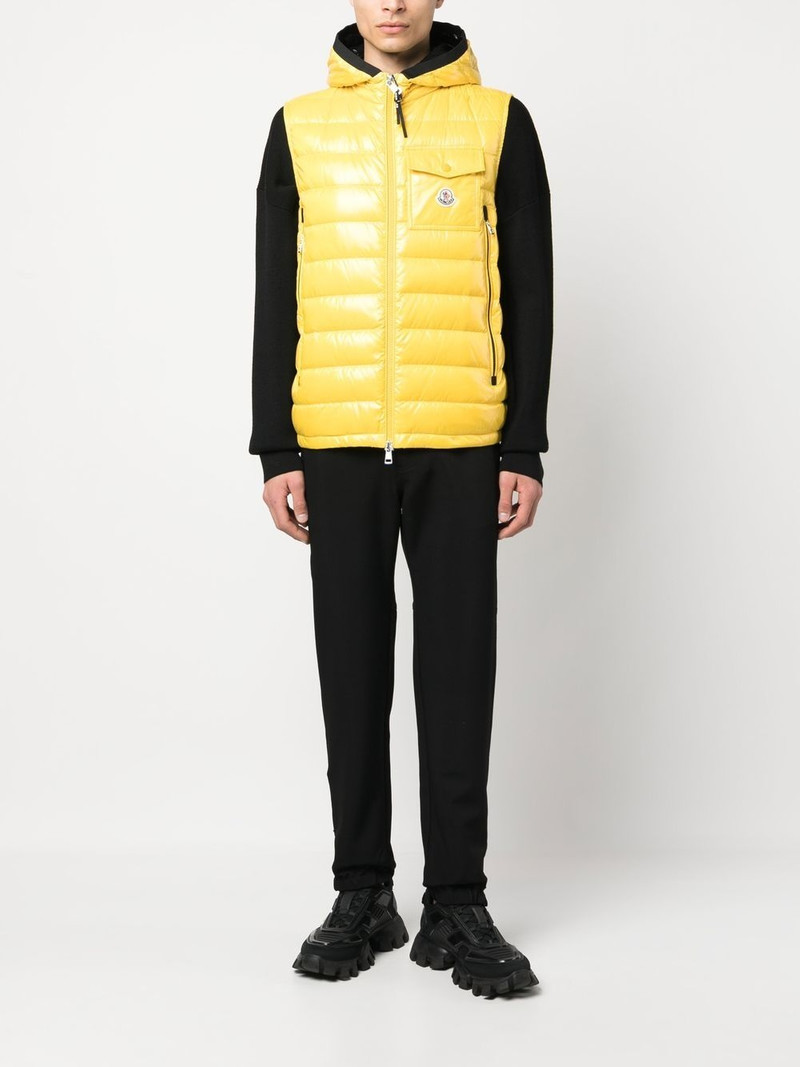 Moncler chest logo-patch padded gilet outlook