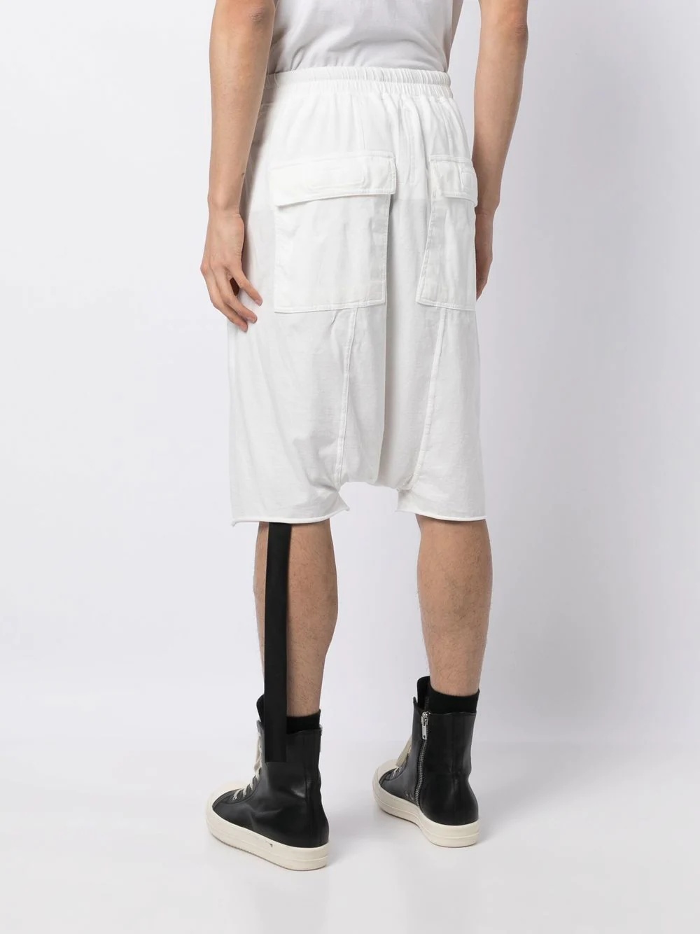 cotton below-knee shorts - 4