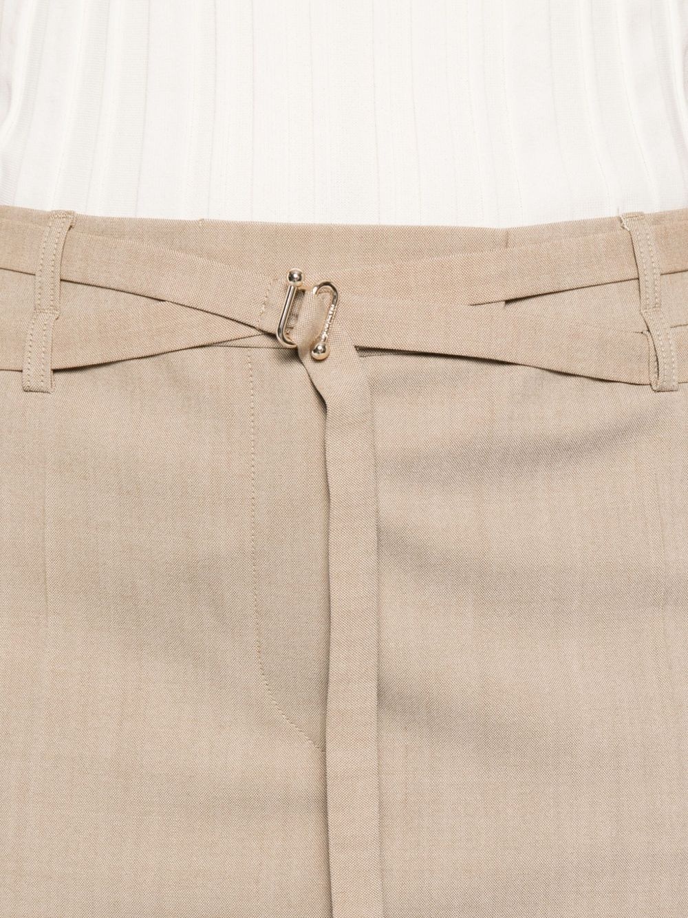 wool-blend mini skirt - 5