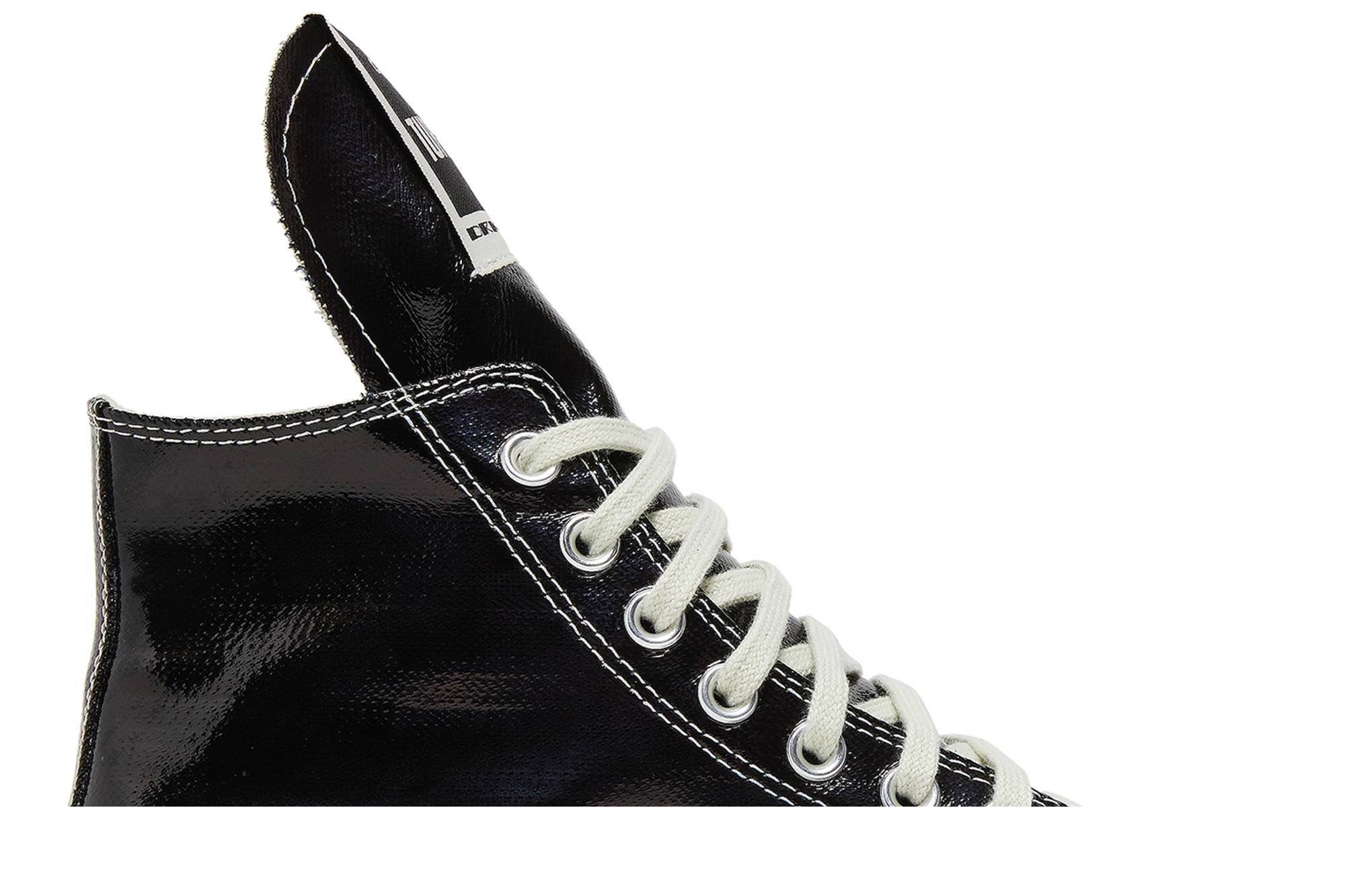 Rick Owens x TURBODRK Chuck 70 High 'Black Lacquer' - 2