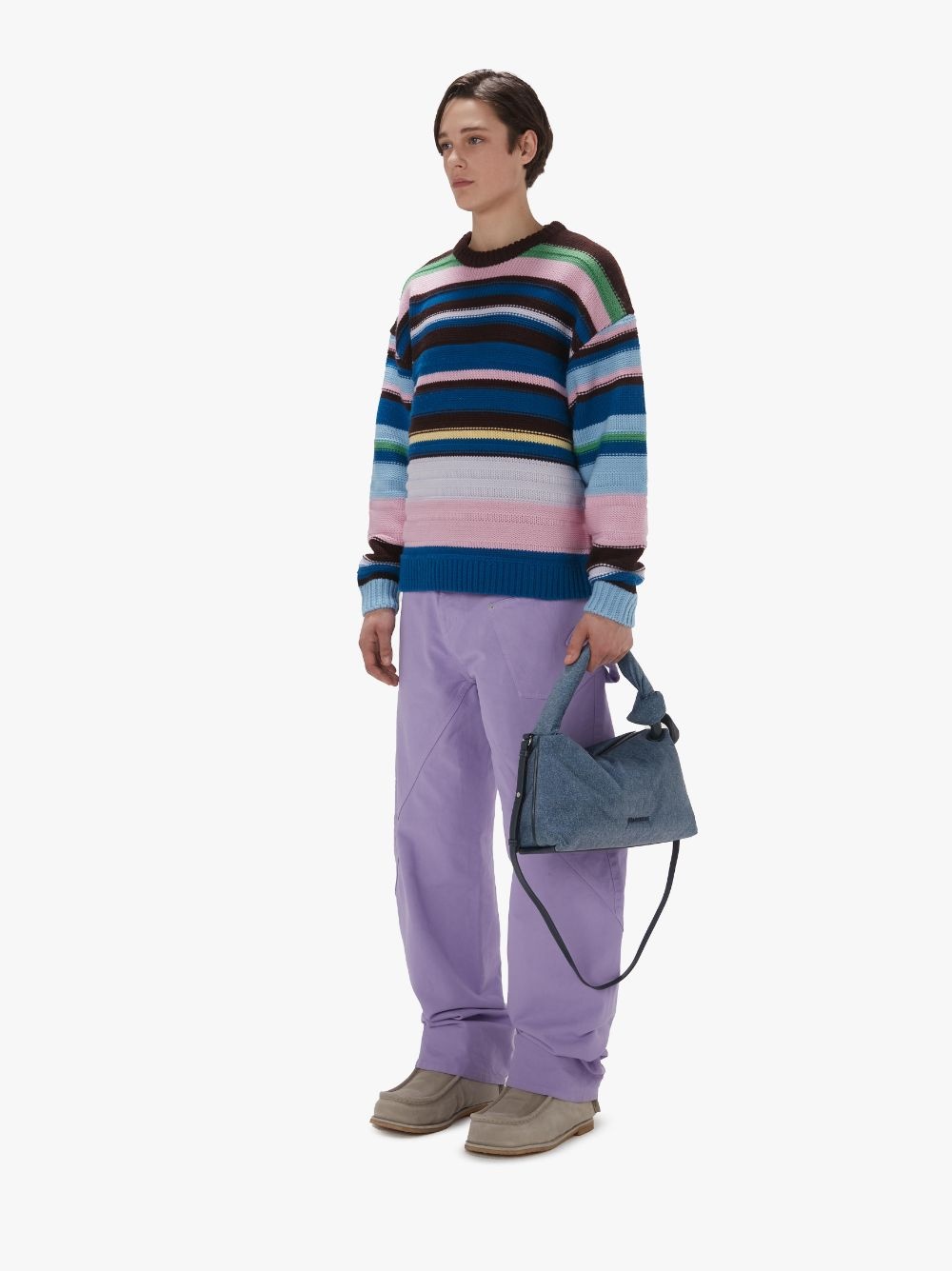STRIPED CREWNECK SWEATER - 4