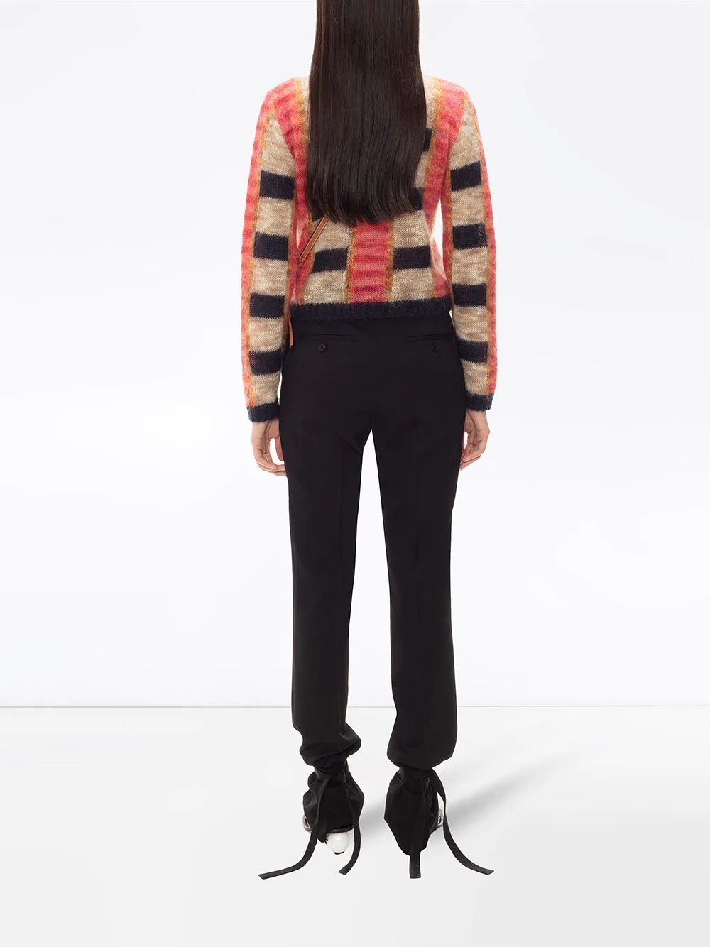 cropped panelled jumper - 4