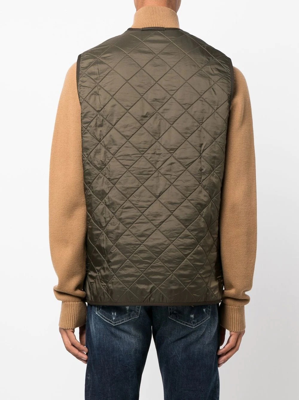 quilted zipped-up gilet - 4