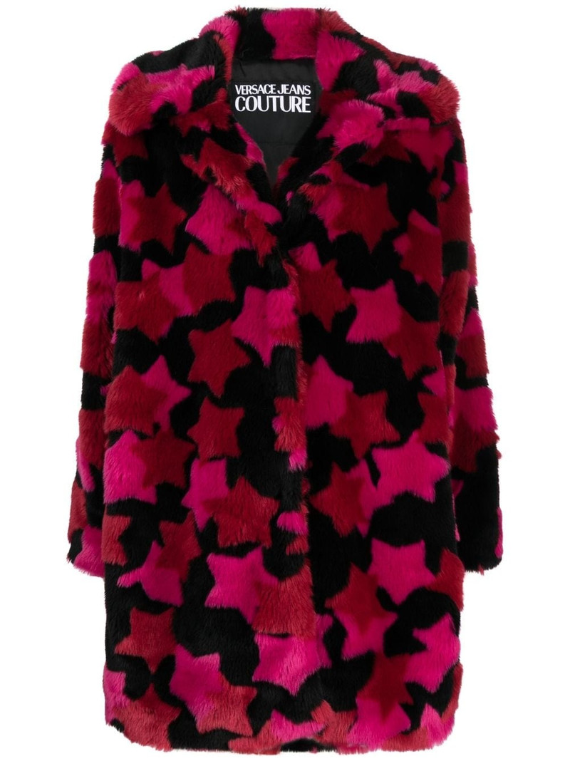 star-print button-up coat 1