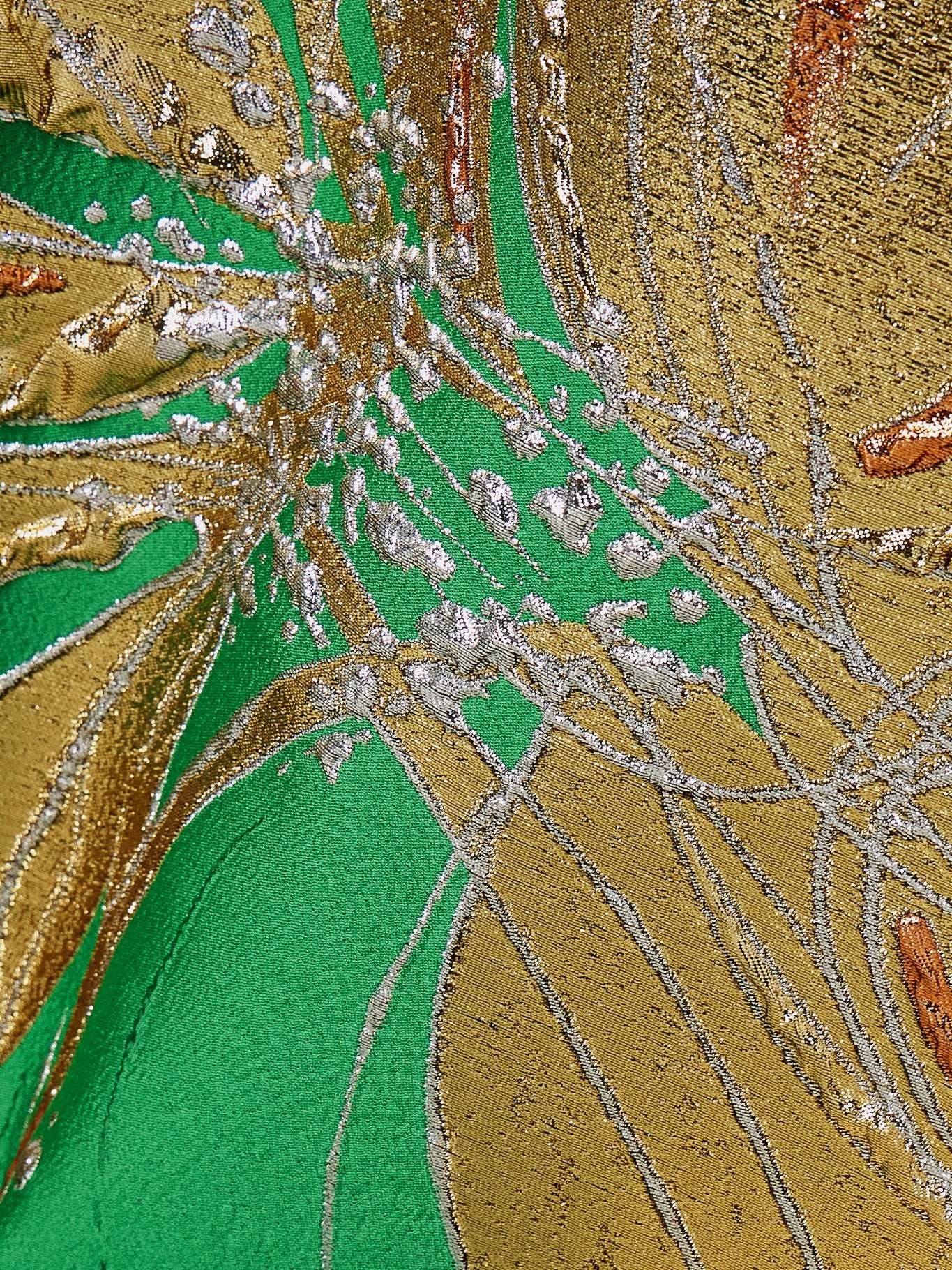 Iman metallic jacquard kaftan - 4