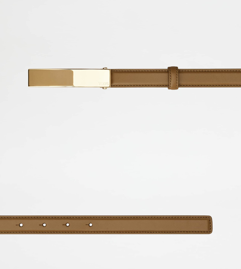 Tod's BELT IN LEATHER - BROWN outlook