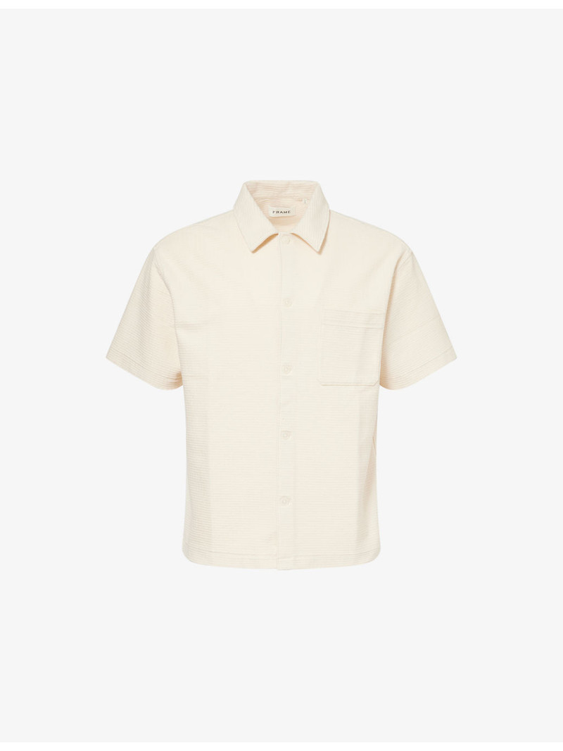 Patch-Pocket Short-Sleeve Cotton Shirt 1