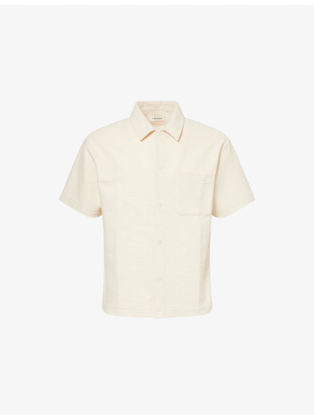 Patch-Pocket Short-Sleeve Cotton Shirt - 1