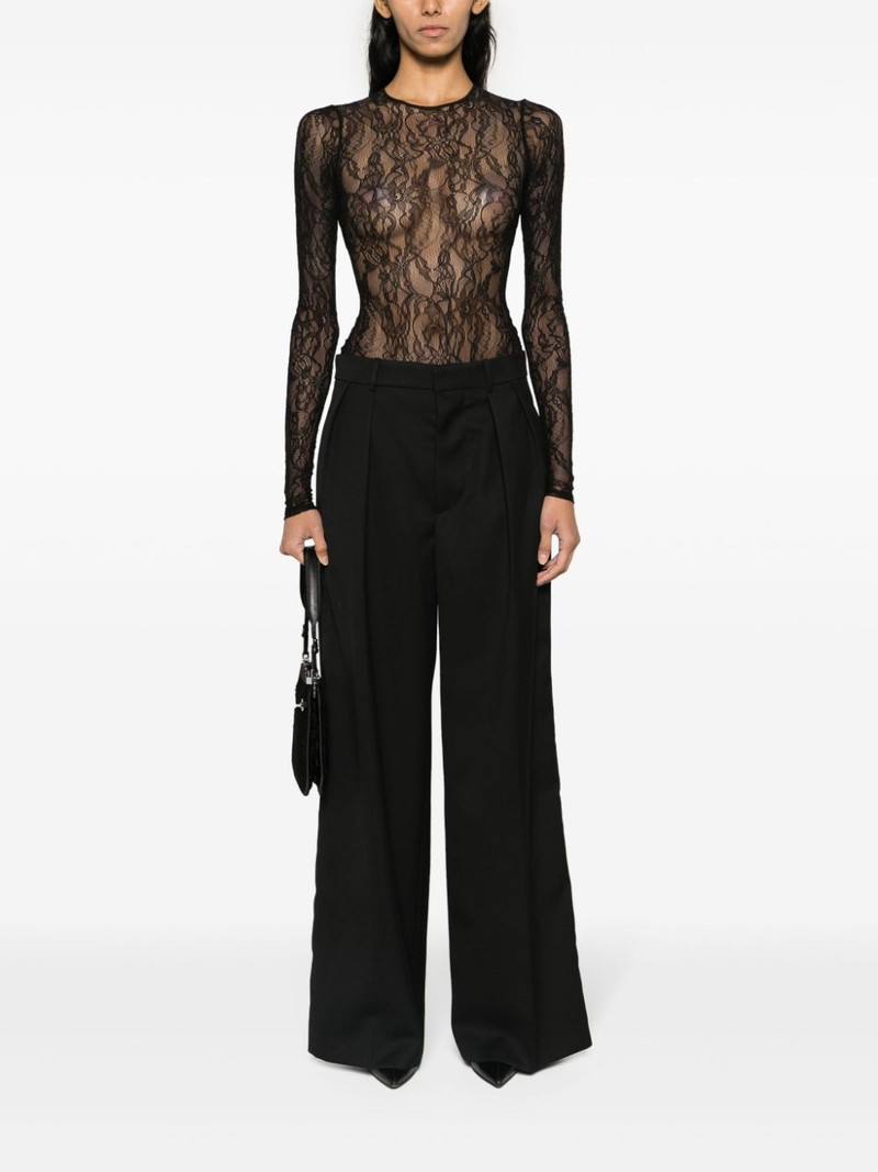WARDROBE.NYC pleated wide-leg trousers outlook