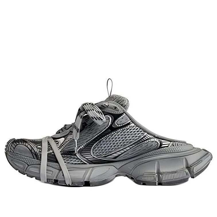 (WMNS) Balenciaga 3XL Mules 'Grey Mesh and Polyurethane' 742682W3XL11210 - 1