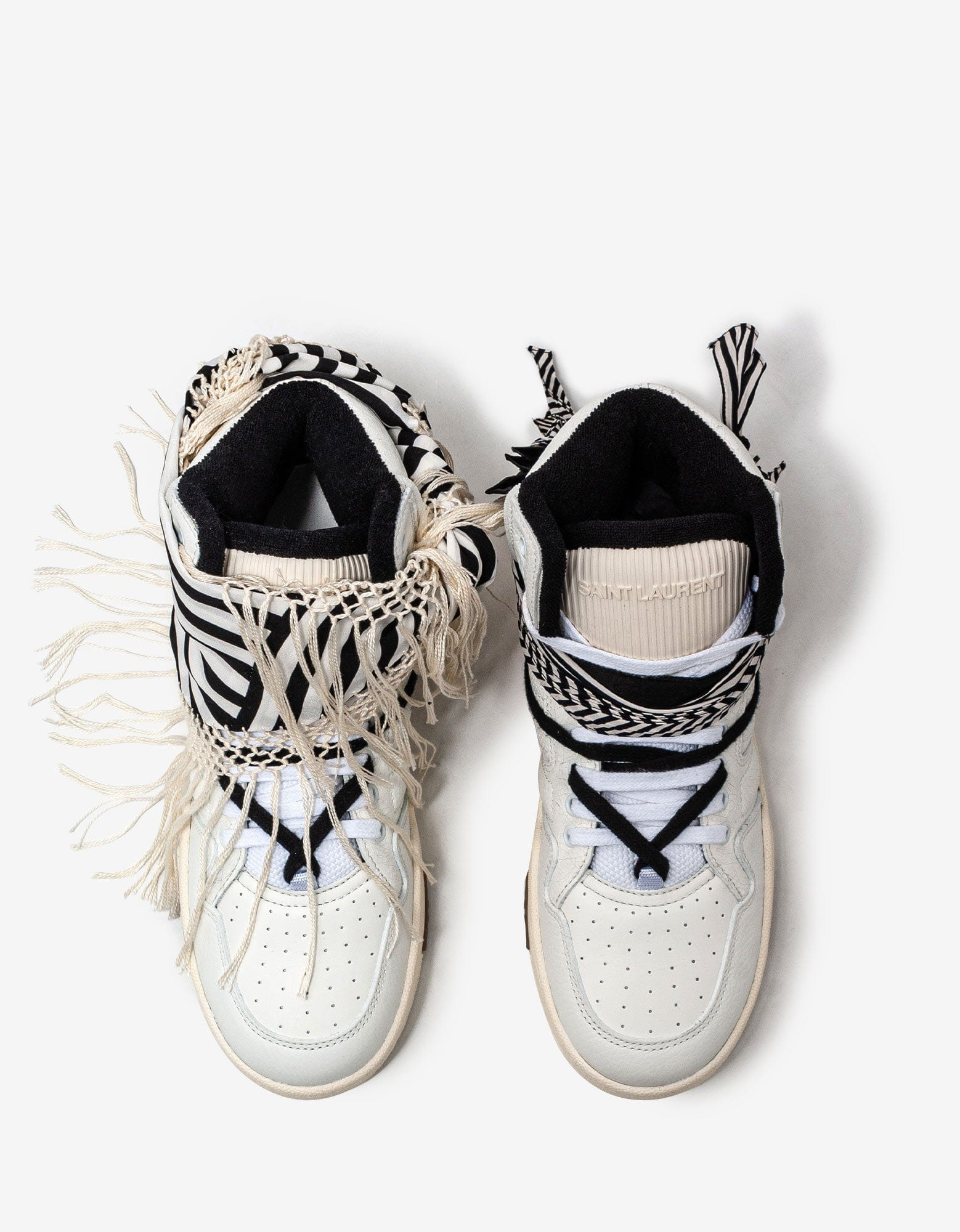 Saint Laurent Smith Bandana High Top Trainers - 6