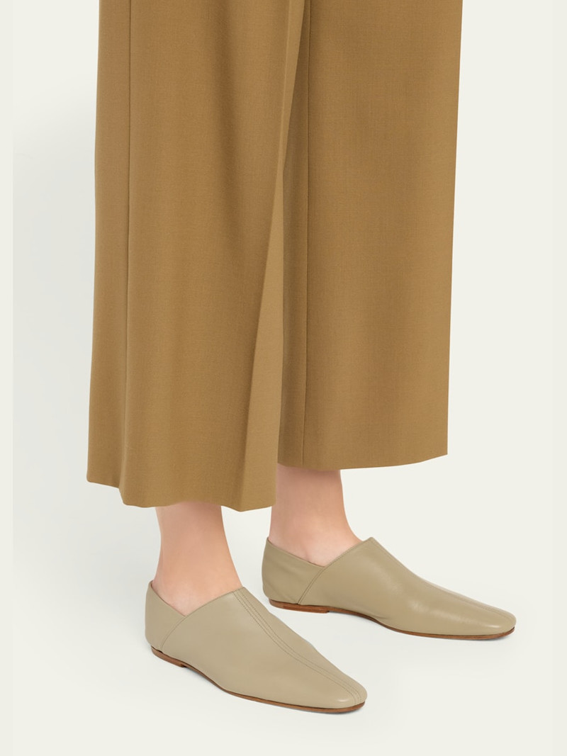 Dries Van Noten Babouche Leather Ballerina Flats outlook