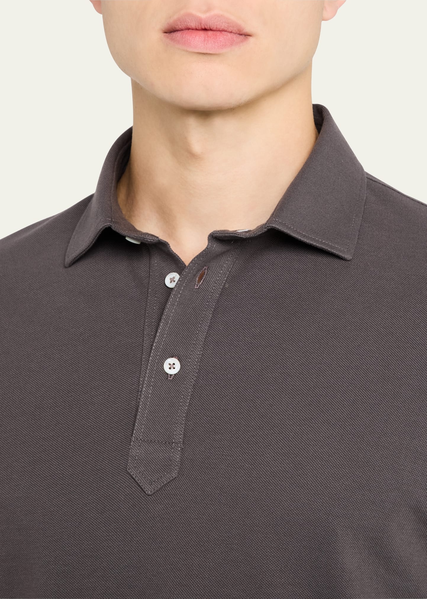 Men's Slim Cotton Polo Shirt - 5
