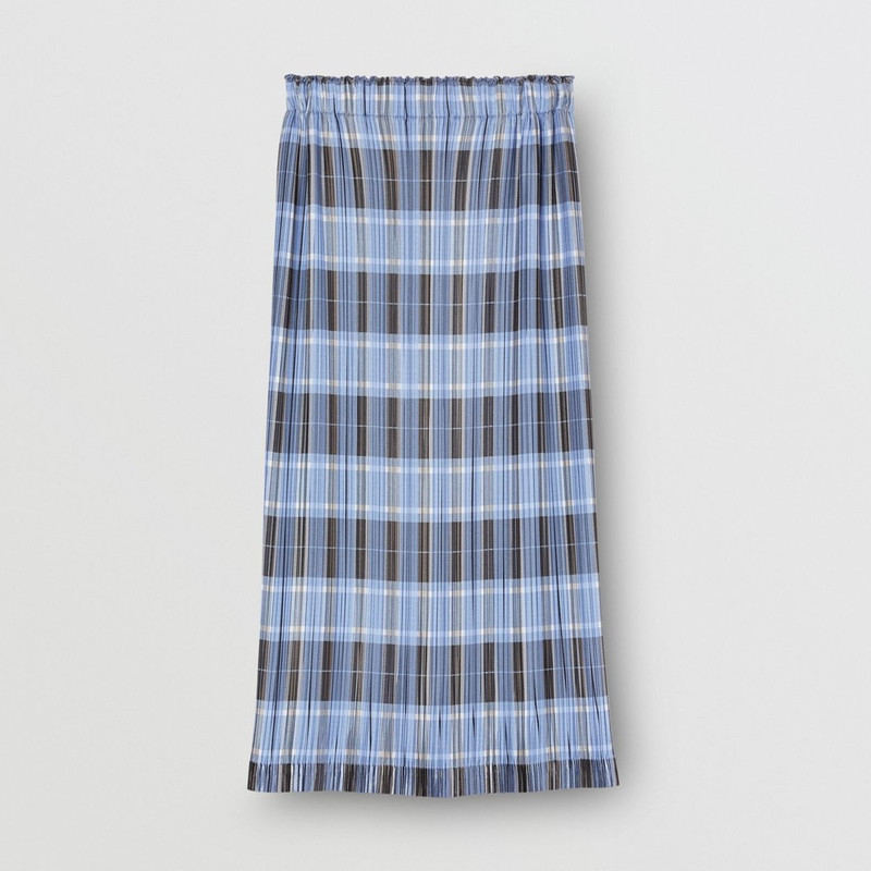 Check Plissé Skirt 1