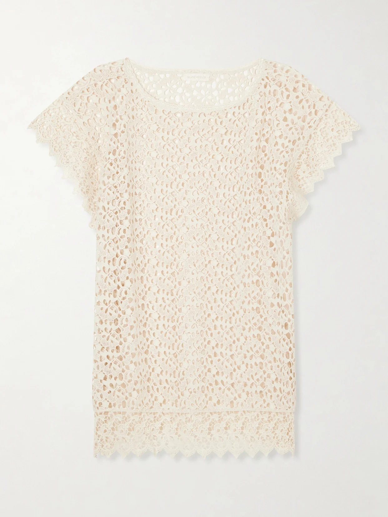 Kristina Crocheted Cotton Mini Dress - 1